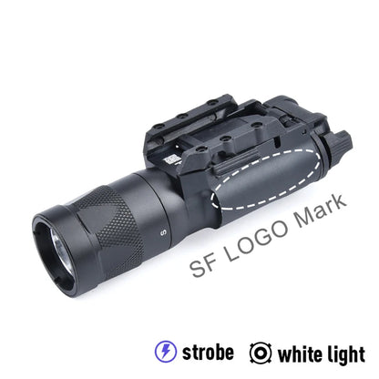 WADSN Tactical LED Weapon Light – Aluminum Rail-Mounted Flashlight for 20mm Picatinny (Surefire X300/X300U Compatible)