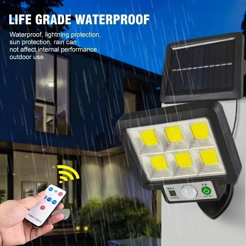 LED Solar Split Wall Lamp 3 Mode Waterproof Motion Sensor Lamps