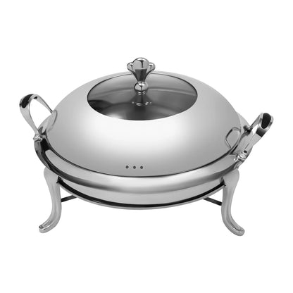 Elegant 26cm Stainless Steel Chafing Dish – Perfect for Buffets & Catering (2.5L)