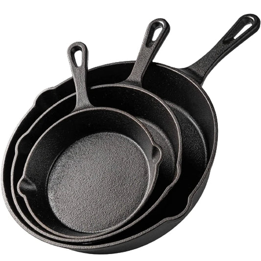 Non-Stick Cast Iron Frying Pan – Versatile Skillet for Omelettes, Pancakes & More