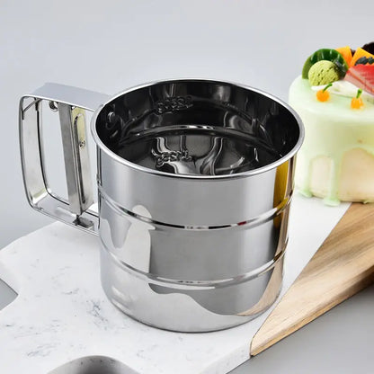 1pc Stainless Steel Flour Sifter for Baking