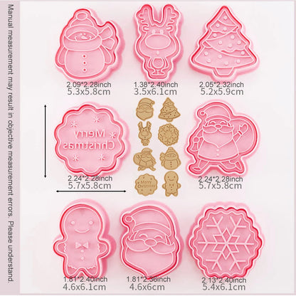 Christmas Cookie Cutter Set – Santa Claus & Festive Shapes for Baking"