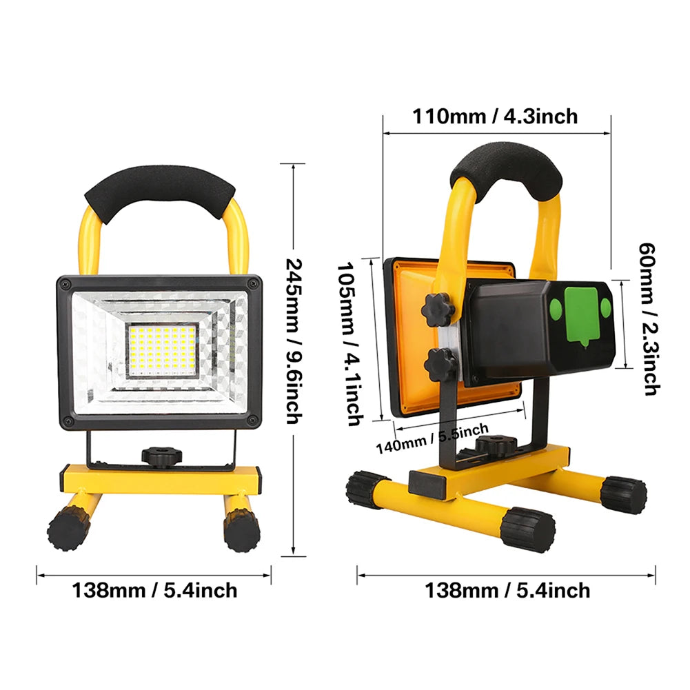 LED Rechargeable Portable Work Light 60W.