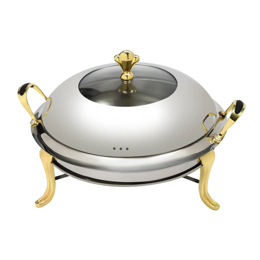 Elegant 26cm Stainless Steel Chafing Dish – Perfect for Buffets & Catering (2.5L)