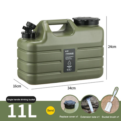 AquaCarry Pro: Portable 3-12L Water Container with Leak-Proof Faucet for Camping, Hiking, and Outdoor Adventures