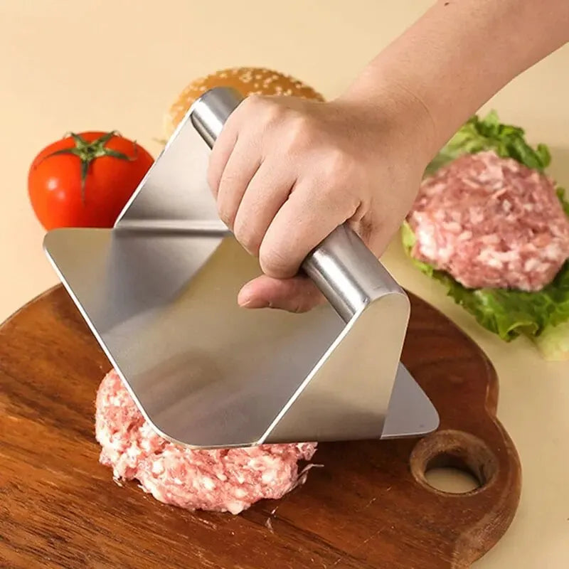 Stainless Steel Hamburger Press - Meat Pie Maker Kitchen Gadget