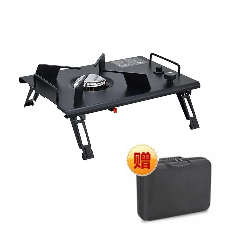 Lohascamping Lightweight Camping Folding multifunctional IGT table roll Brazier table adjustable leg Desktop burner bbq table