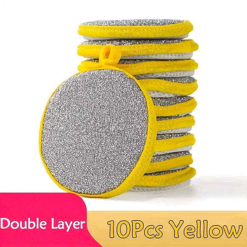 Double-Sided Scrub Sponges – Anti-Scratch Dishwashing & Kitchen Cleaning Sponges