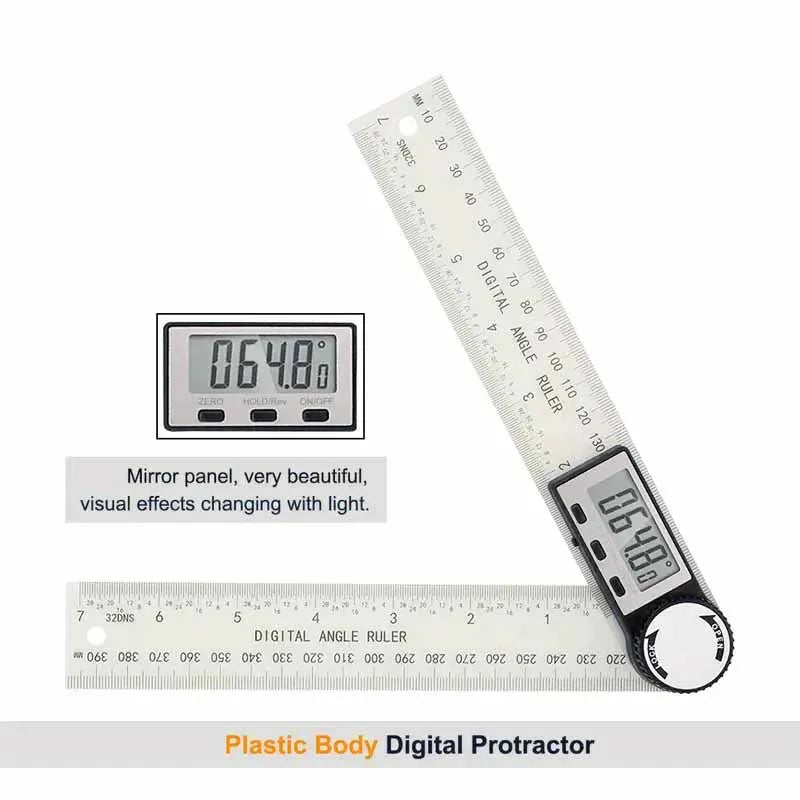 Digital Angle Finder and Measuring Scale 2-in-1 Tool for Woodworking and Precision Tasks