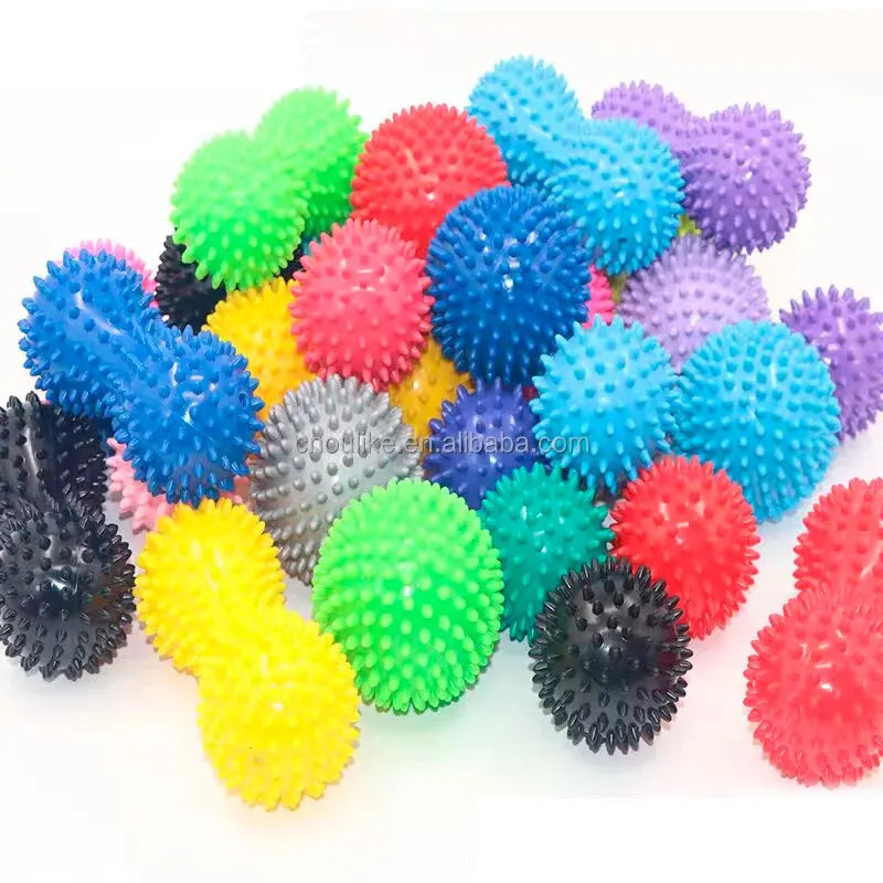 Peanut Massage Ball – Colorful PVC Spiky Massage Ball for Muscle Pain, Stress Relief, and Foot Massage