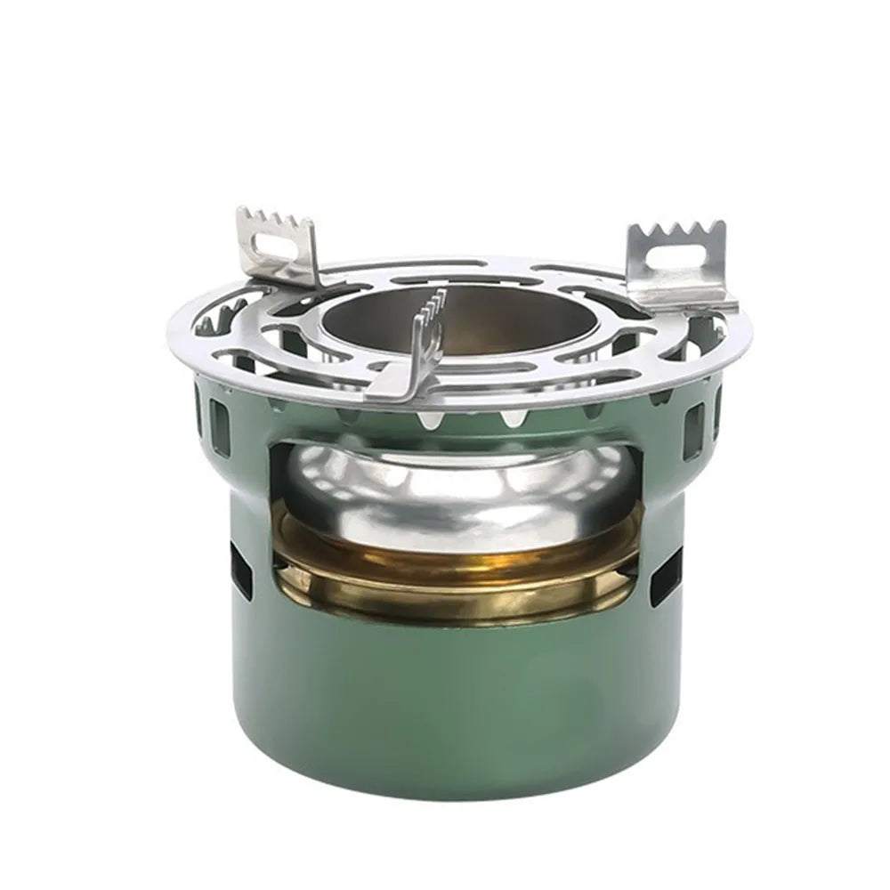 "Portable Mini Alcohol Stove for Camping and Outdoor Cooking"