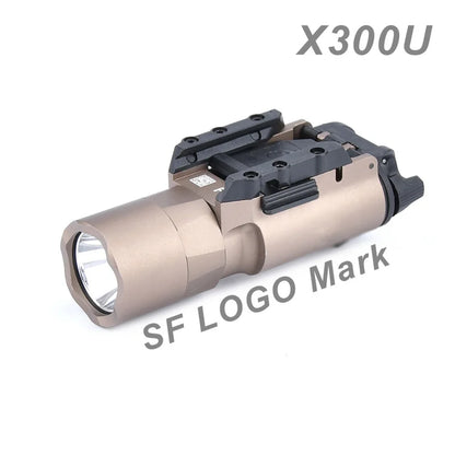 WADSN Tactical LED Weapon Light – Aluminum Rail-Mounted Flashlight for 20mm Picatinny (Surefire X300/X300U Compatible)