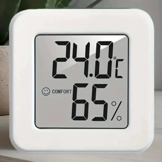 Indoor Mini Temperature and Humidity Meter – Portable Digital Display for Home and Bedroom Use