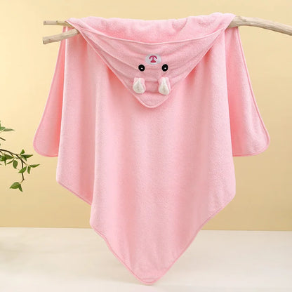 Soft Baby Bath Towel and Newborn Swaddle Blanket for Boys and Girls