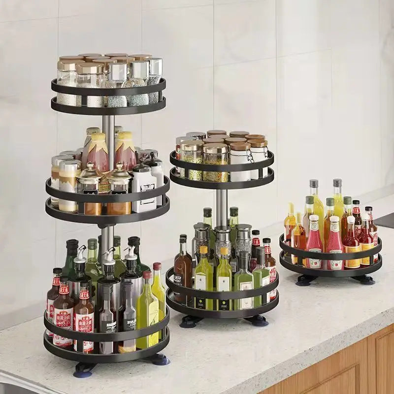 Rotating Non-Slip Spice Rack Organizer