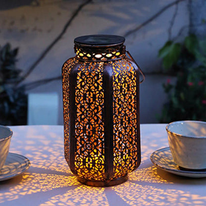 Retro Solar LED Hanging Lantern