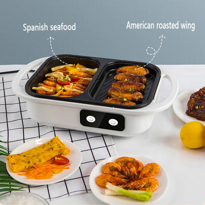 Non-Stick Shabu Pot and Griddle Multi-Cooker