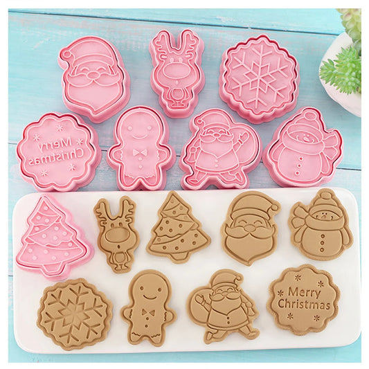 Christmas Cookie Cutter Set – Santa Claus & Festive Shapes for Baking"