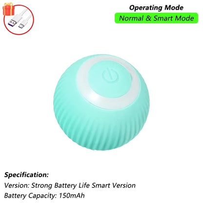 Rechargeable Interactive Cat Ball Toy – Smart Rolling Mouse with Tail