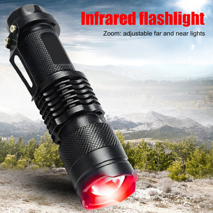 Red Beam 670 Tactical LED Flashlight – EDC Torch for Hunting & Eye Health