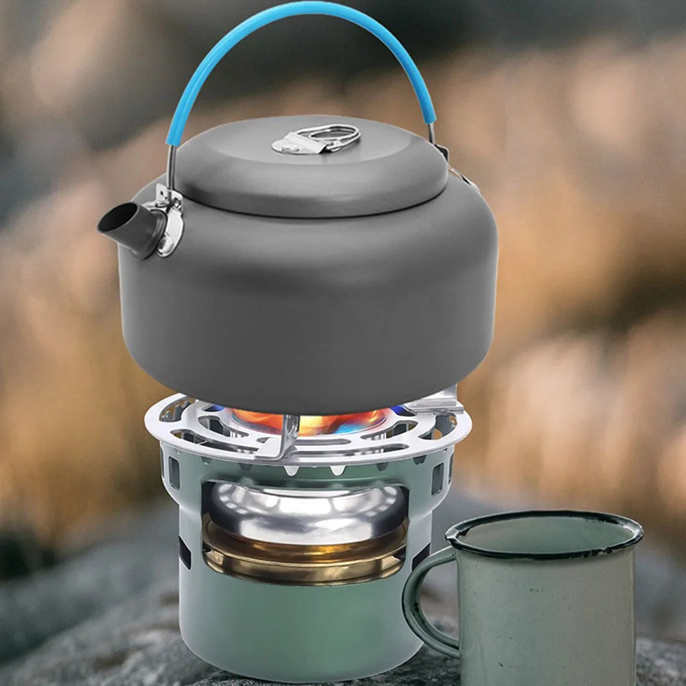 "Portable Mini Alcohol Stove for Camping and Outdoor Cooking"