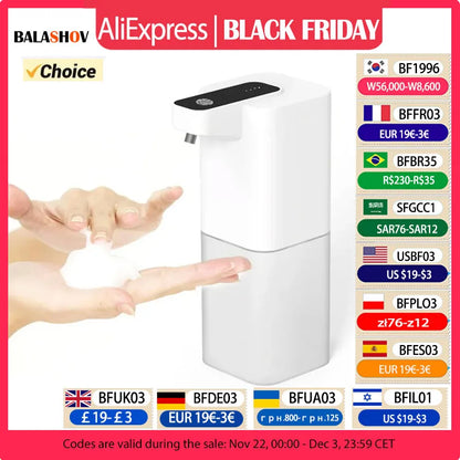 Automatic Liquid Soap Dispenser Touchless Infrared Sensor Hand Free Soap Hand Sensor Dispenser Smart Foam Machine USB Charging