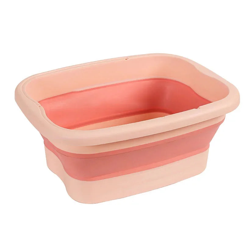 "Foldable Footbath Massage Bucket – Collapsible Foot Soaking Basin for Spa & Pedicure"