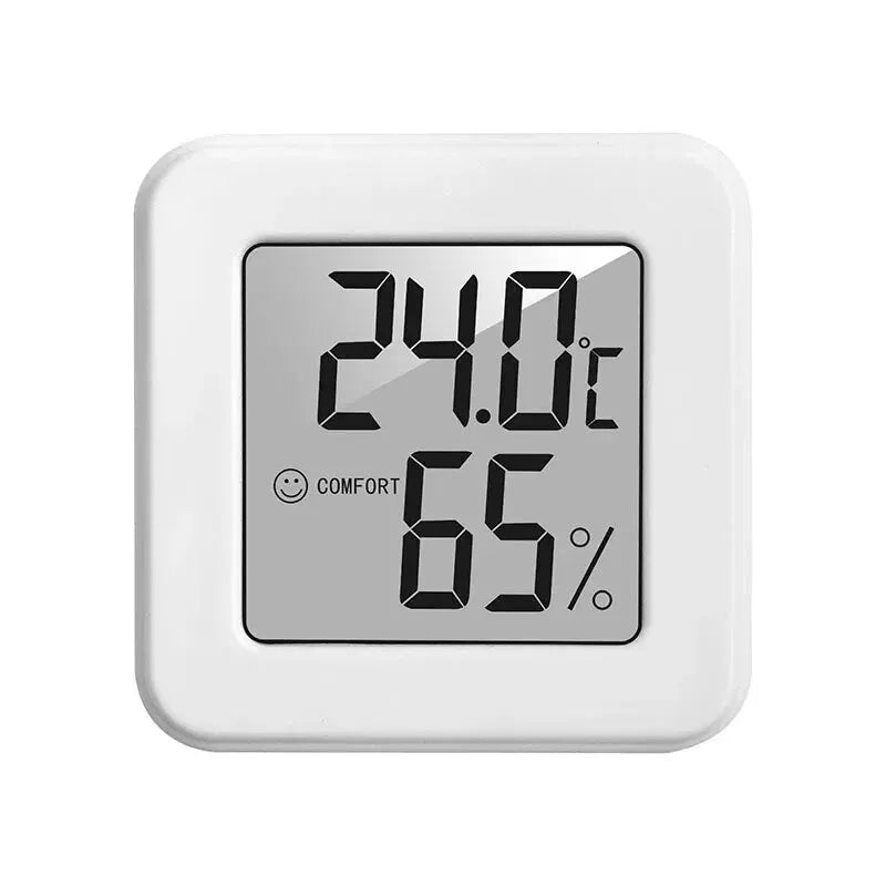 Indoor Mini Temperature and Humidity Meter – Portable Digital Display for Home and Bedroom Use