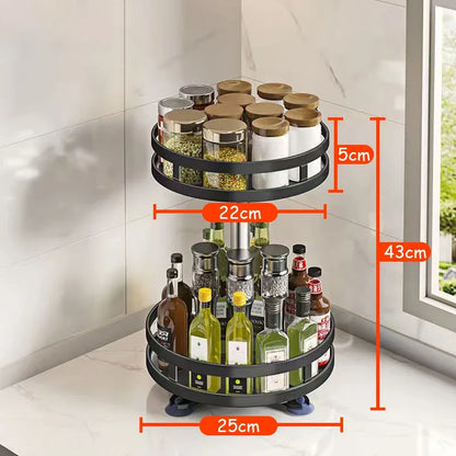 Rotating Non-Slip Spice Rack Organizer