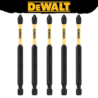 DEWALT 4-Piece Drill Bit and Extension Set with Magnetic Ring Sleeve (PH2/SL8, 57mm, 89mm)