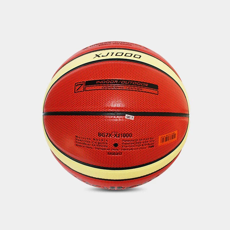 "Molten XJ1000 Basketball – Official PU Leather Ball for Indoor & Outdoor Training and Matches | Size 7/6/5"