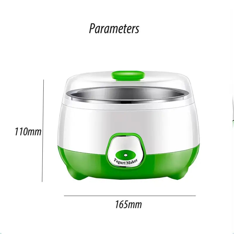 "Mini Automatic Yogurt Maker with Stainless Steel Tank – DIY Household Yogurt Machine"