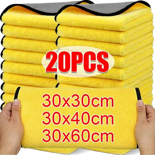 Double-Sided Microfiber Car Towels – Super Absorbent Cleaning & Detailing Cloths