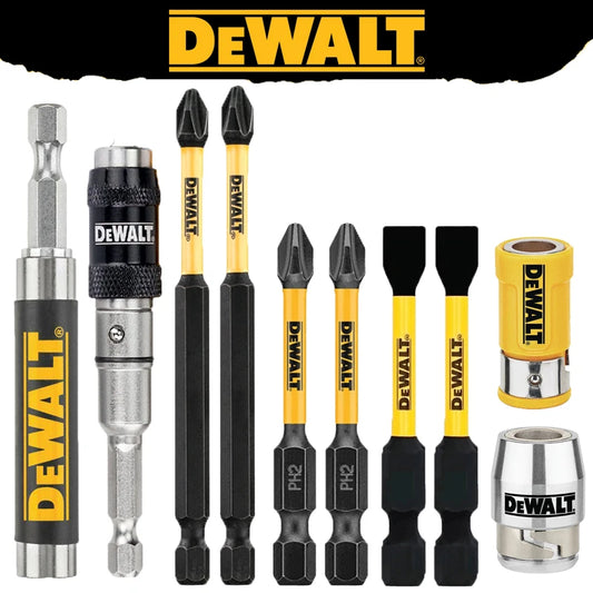 DEWALT 4-Piece Drill Bit and Extension Set with Magnetic Ring Sleeve (PH2/SL8, 57mm, 89mm)