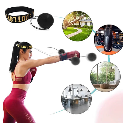 MMA Boxing Speed Ball Head-Mounted – PU Punch Training for Muay Thai, Sanda, and Hand-Eye Reaction