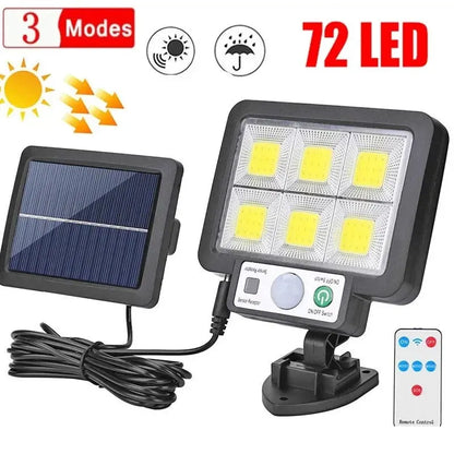 LED Solar Split Wall Lamp 3 Mode Waterproof Motion Sensor Lamps