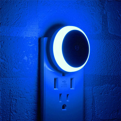 Smart LED Night Light with Sensor - Plug-in Wall Lamp for Bathroom, Kitchen, Hallway, and Bedroom