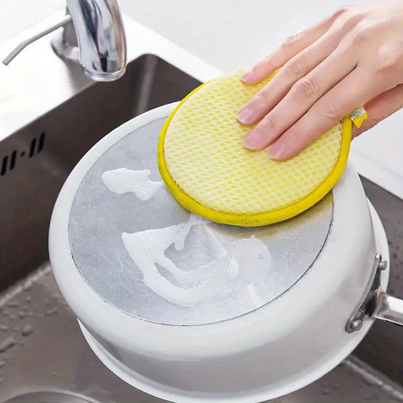 Double-Sided Scrub Sponges – Anti-Scratch Dishwashing & Kitchen Cleaning Sponges